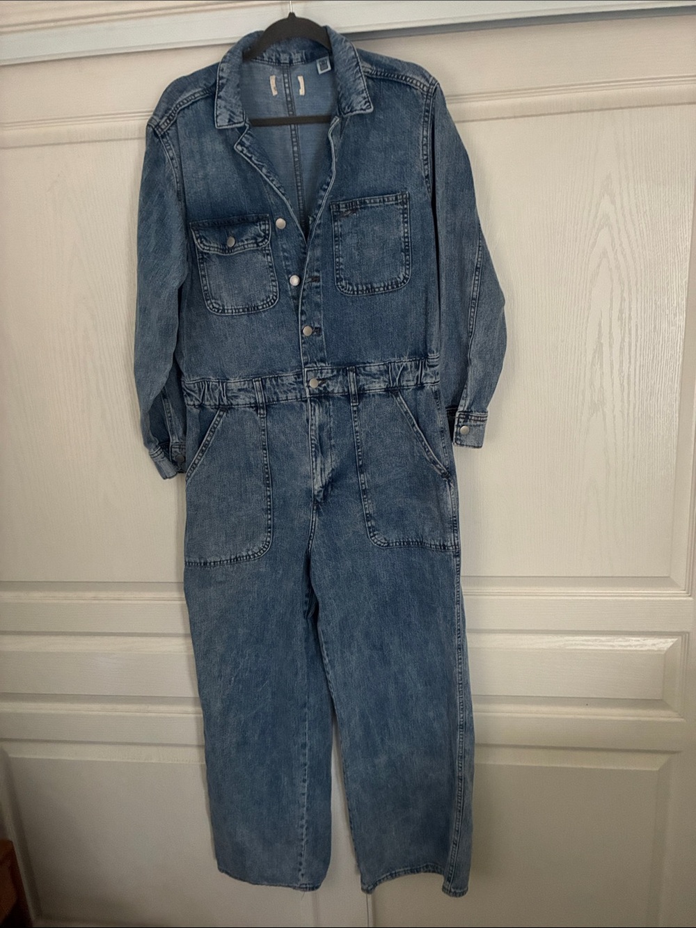 Denim Utility Jumpsuit - Blue